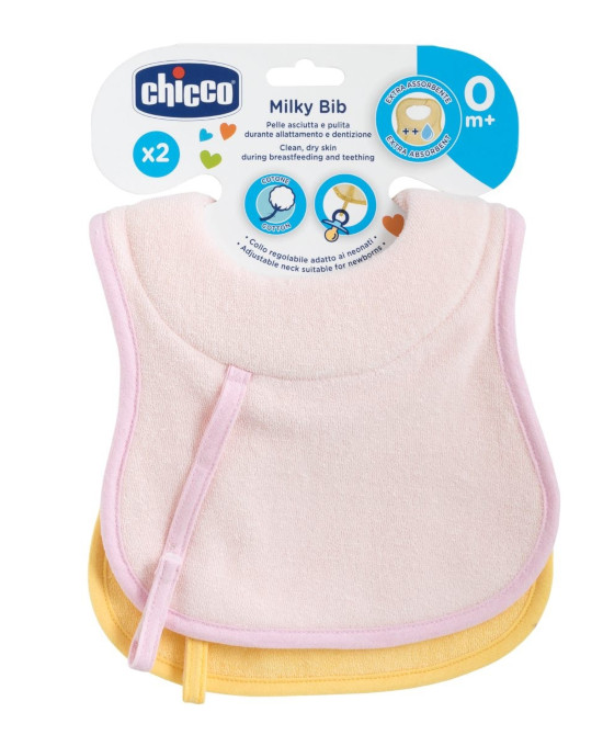 CHICCO BAVAGLINE 0M+ 2PZ ROSA - Dolomiti e Natura