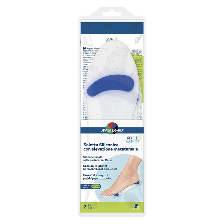 Master-Aid Foot Care Soletta Siliconica Con Rialzo Metatarsale M 39/40 (EU)	 - Dolomiti e Natura