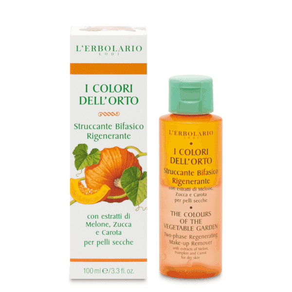 L'Erbolario I Colori Dell'Orto Arancione Struccante Bifasico Rigenerante 100 ml - Dolomiti e Natura
