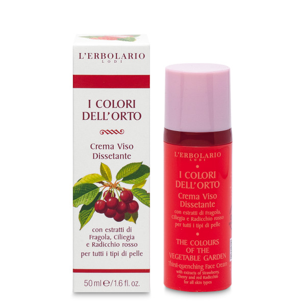 L'Erbolario I Colori Dell'Orto Rosso Crema Viso Dissetante 50 ml - Dolomiti e Natura