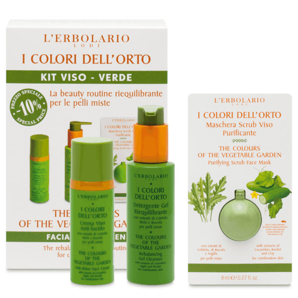 L'Erbolario I Colori Dell'Orto Verde Kit Viso Edizione Limitata - Dolomiti e Natura
