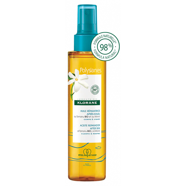 Klorane Polysianes Olio ristrutturante doposole al Tamanu Bio e al Monoï 150 ml - Dolomiti e Natura