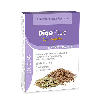 LDF Colislab DigePlus Con Papaina 20 Compresse Masticabili - Dolomiti e Natura