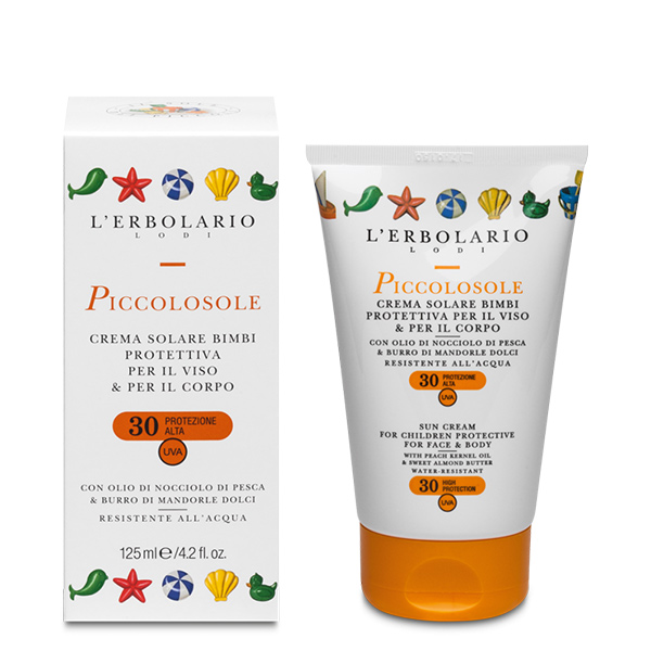 L'Erbolario Piccolosole Crema Solare Bimbi SPF 30 125 ml - Dolomiti e Natura