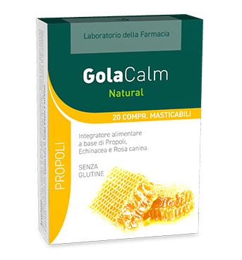 LDF Propoli GolaCalm Natural 20 Compresse Masticabili - Dolomiti e Natura