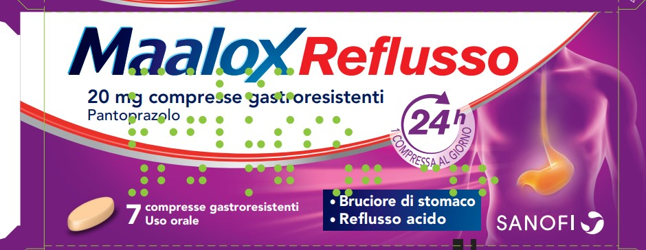 Maalox Reflusso 7 Compresse 20 mg - Dolomiti e Natura