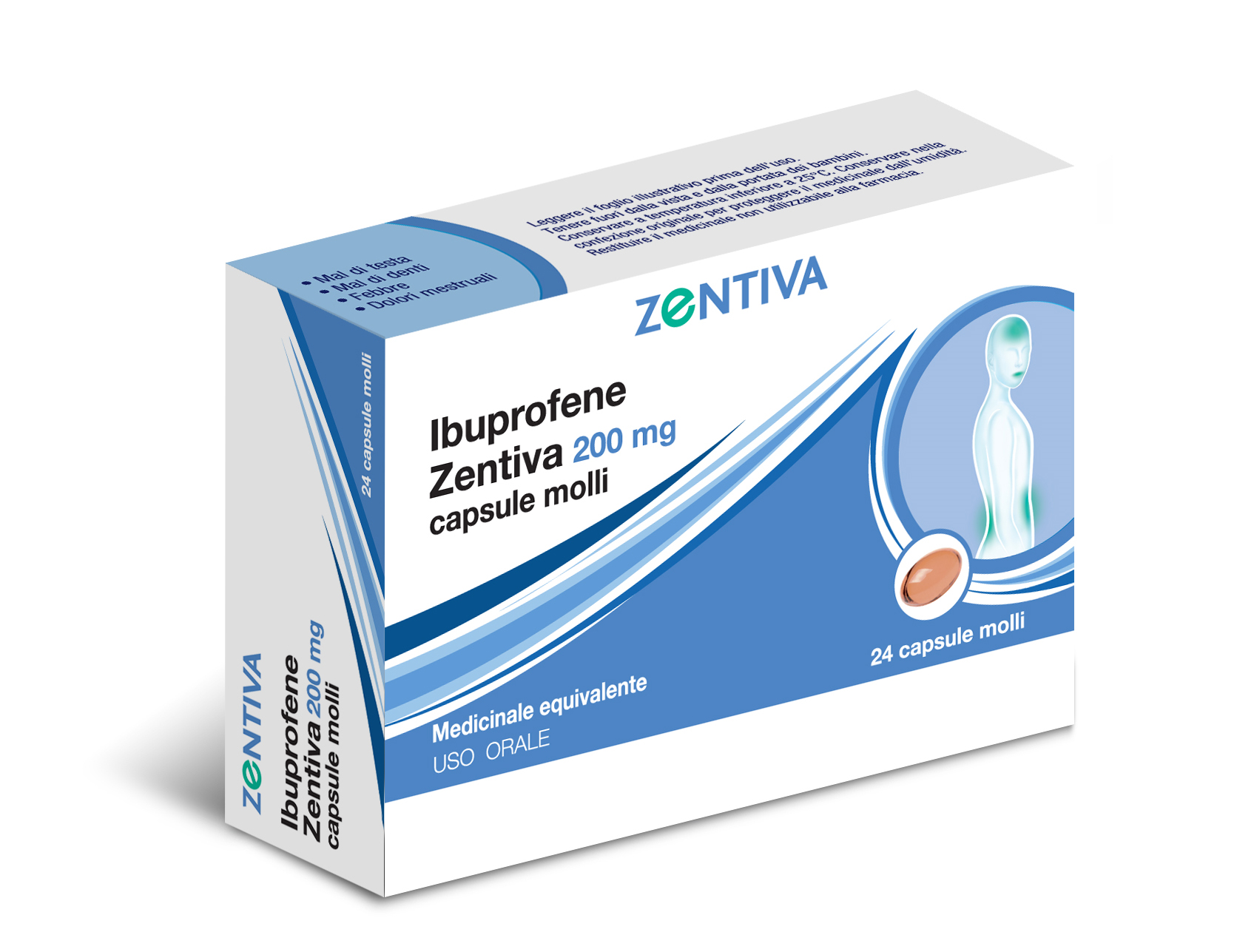 Ibuprofene Zentiva 24 Capsule Molli 200 mg - Dolomiti e Natura