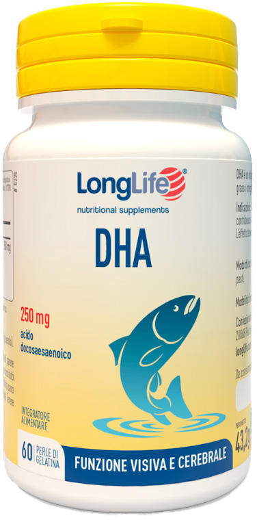 LONGLIFE DHA 250 MG 60 PERLE - Dolomiti e Natura