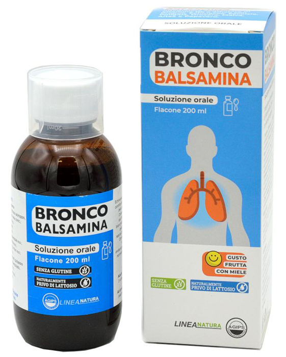 BRONCOBALSAMINA SOLUZIONE ORALE 200 ML GUSTO FRUTTA CON MIELE - Dolomiti e Natura