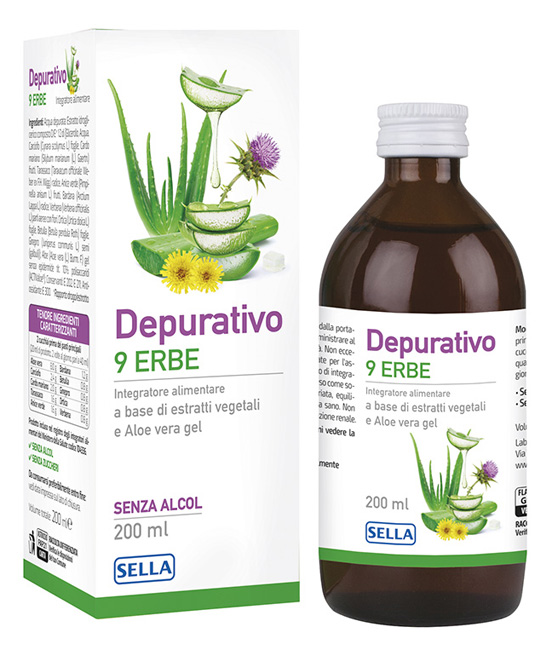 DEPURATIVO 9 ERBE 200 ML - Dolomiti e Natura
