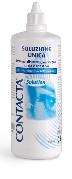 SOLUZIONE UNICA ISOTONICA PER LENTI A CONTATTO CONTACTA DA 360 ML - Dolomiti e Natura