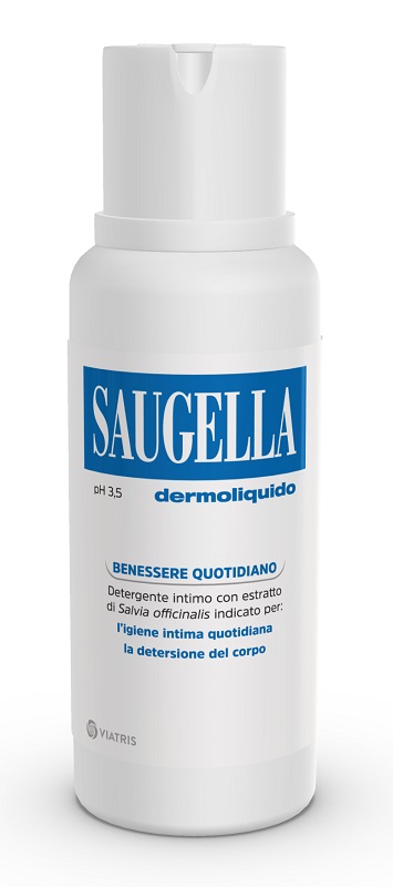 SAUGELLA DERMOLIQUIDO PH 3,5 DETERGENTE INTIMO BENESSERE QUOTIDIANO 250 ML - Dolomiti e Natura