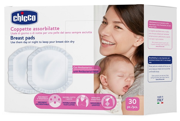 CHICCO COPPETTA ASSORBILATTE ANTIBATTERICA 30 PEZZI - Dolomiti e Natura
