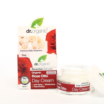 Dr. Organic Rose Otto Day Cream Crema Viso Giorno 50 ml - Dolomiti e Natura