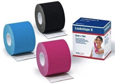 BENDA ADESIVA LEUKOTAPE K PER TAPING FISIOTERAPICO LARGHEZZA 5 CM LUNGHEZZA 5 M COLORE AZZURRO IN ROTOLO - Dolomiti e Natura
