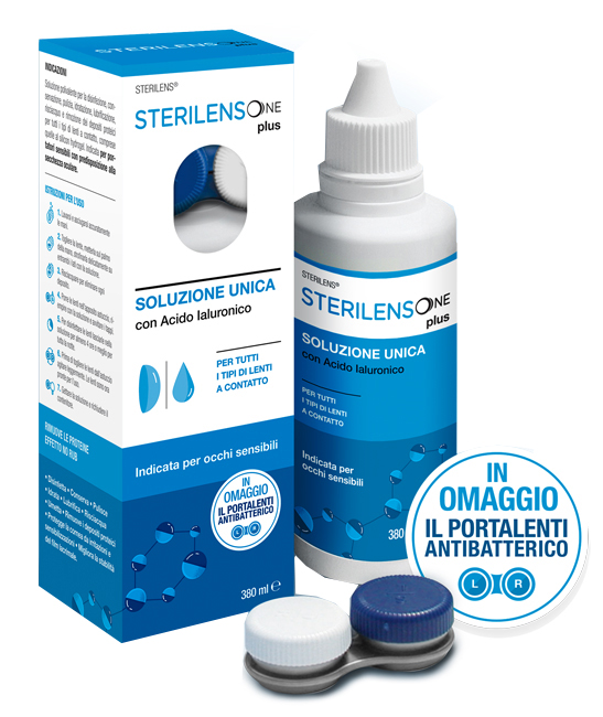 SOLUZIONE UNICA STERILENS ONE PLUS CON ACIDO IALURONICO 380 ML - Dolomiti e Natura
