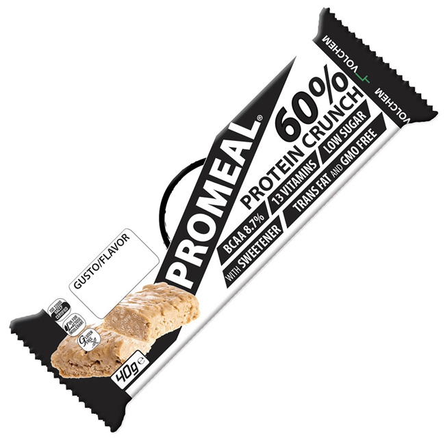 PROMEAL PROTEIN 60% CRUNCH VANIGLIA BARRETTA 40 G - Dolomiti e Natura
