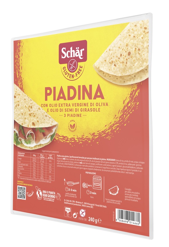 SCHAR PIADINA 3 PEZZI DA 80 G - Dolomiti e Natura