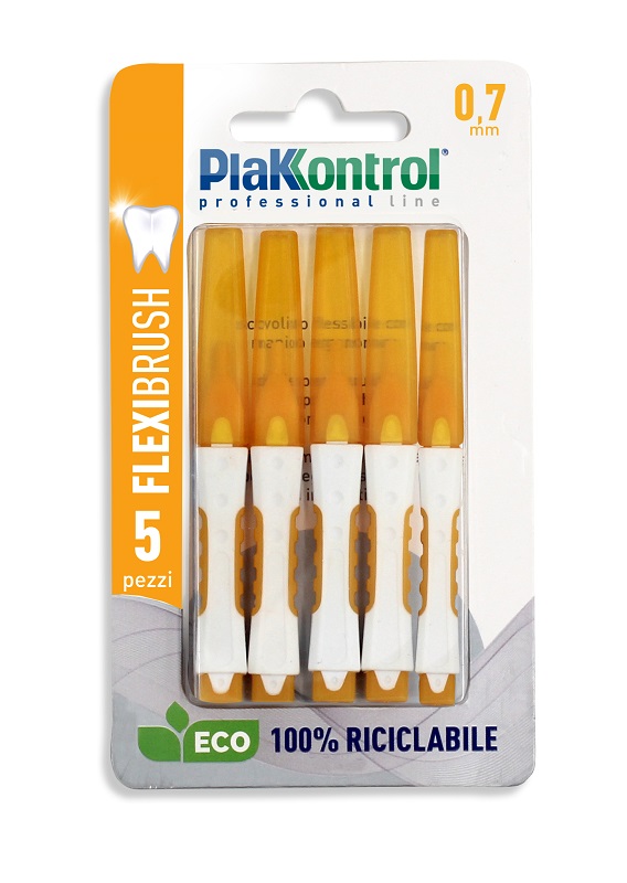 PLAKKONTROL SCOVOLINO INTERDENTALE FLEXI BRUSH07 BLISTER 5 PEZZI - Dolomiti e Natura