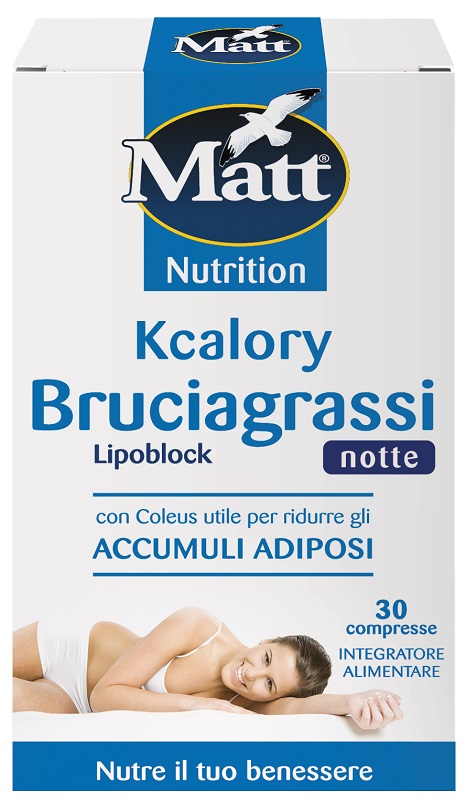 MATT KCALORY BRUCIAGRASSI LIPOBLOCK NOTTE 30 COMPRESSE SENZA GLUTINE - Dolomiti e Natura