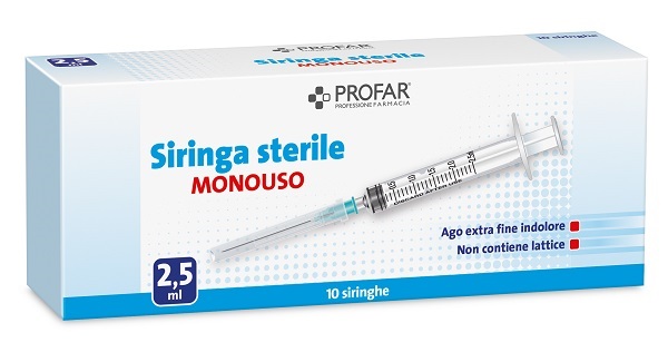 SIRINGA MONOUSO 2,5ML PROFAR - Dolomiti e Natura