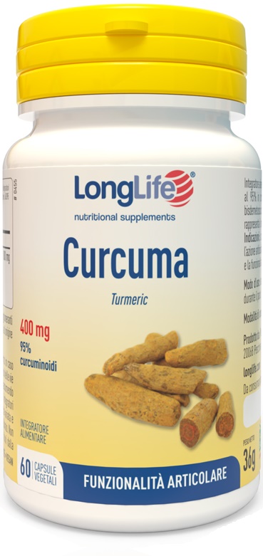 LONGLIFE CURCUMA 60 CAPSULE VEGETALI - Dolomiti e Natura