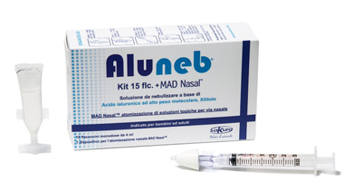ALUNEB KIT SOLUZIONE ISOTONICA 15 FLACONCINI DA 4 ML + MAD NASAL ATOMIZZATORE - Dolomiti e Natura
