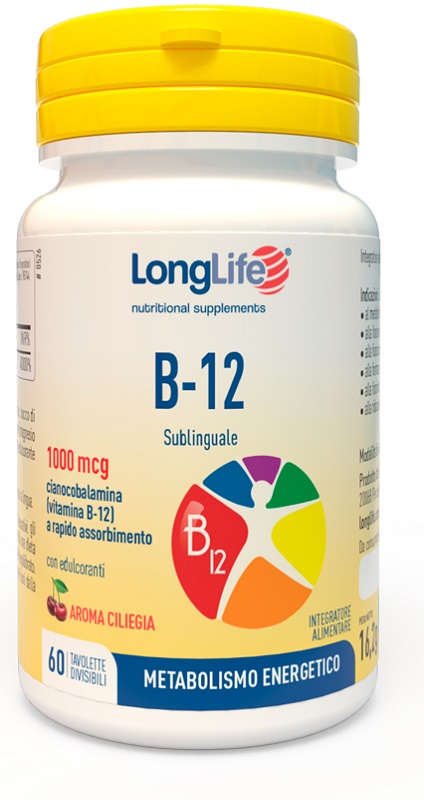 LONGLIFE B12 1000 MCG 60 TAVOLETTE - Dolomiti e Natura
