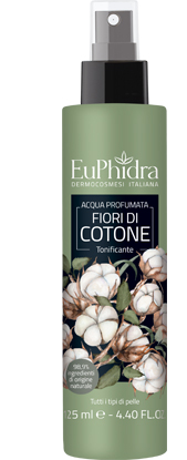 EUPHIDRA ACQUA PROFUMATA COTONE IN FLACONE CON ETICHETTA POMPA SPRAY - Dolomiti e Natura