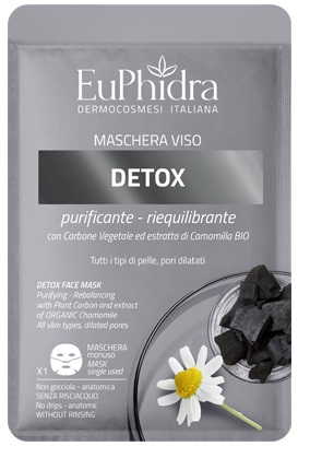 EUPHIDRA MASCHERA VISO DETOX 1 PEZZO - Dolomiti e Natura