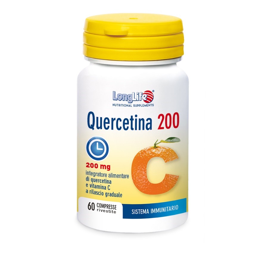 LONGLIFE QUERCETINA 200 60 COMPRESSE RIVESTITE - Dolomiti e Natura