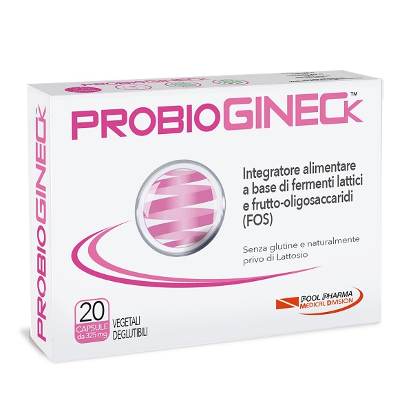 PROBIOGINECK 20 CAPSULE VEGETALI DEGLUTIBILI DA 325 MG SENZA GLUTINE NATURALMENTE PRIVO DI LATTOSIO - Dolomiti e Natura