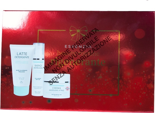 LABORATORIO DELLA FARMACIA ESS COFANETTO BEAUTY ROUTINE RIGENERANTE LATTE DETERGENTE 75 ML + SIERO ANTIRUGHE 30 ML + CREMA ANTIRUGHE LIFTING 30 ML - Dolomiti e Natura