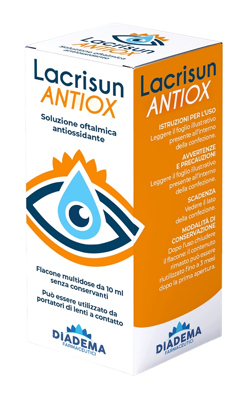 LACRISUN ANTIOX SOLUZIONE OFTALMICA ANTIOSSIDANTE OCCHI FLACONE MULTIDOSE 10 ML - Dolomiti e Natura