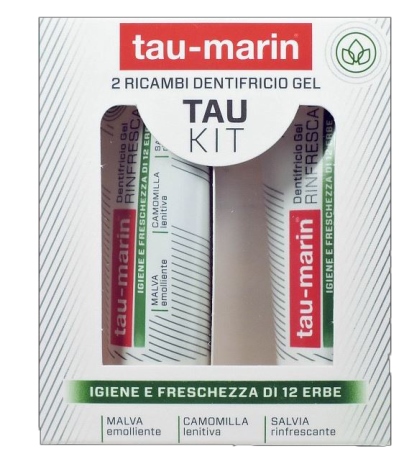 TAU MARIN DENTIFRICIO RINFRESCANTE RICARICA TAU KIT 2X20ML - Dolomiti e Natura