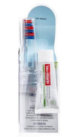 Tau-Marin Tau Kit Spazzolino Medio + Dentifricio 20 ml - Dolomiti e Natura