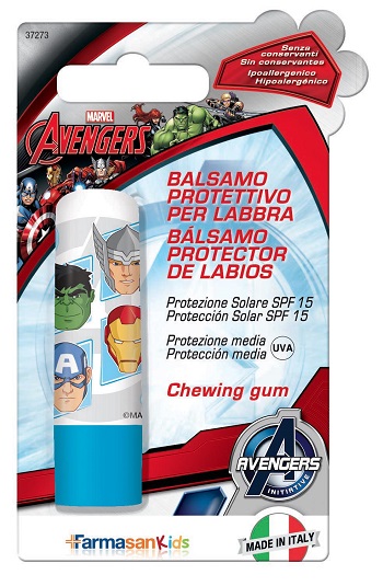 FARMASANKIDS BALSAMO LABBRA AVENGERS SPF15 - Dolomiti e Natura