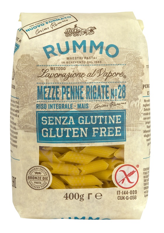 RUMMO MEZZE PENNE RIGATE N28 RISO INTEGRALE E MAIS 400 G - Dolomiti e Natura