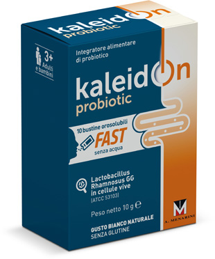 KALEIDON PROBIOTIC FAST BIANCO NATURALE 10 BUSTE OROSOLUBILI - Dolomiti e Natura
