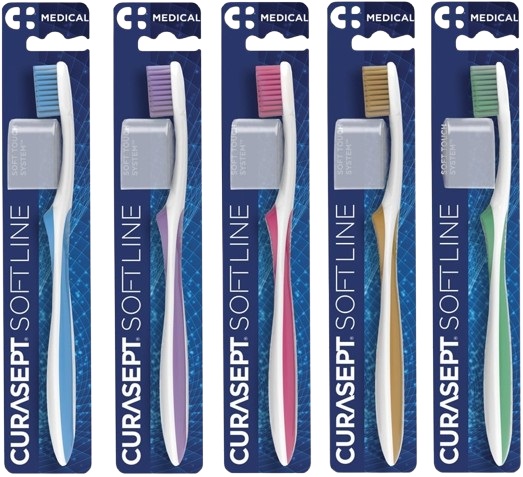 CURASEPT SPAZZOLINO SOFT MEDICAL COLORE AZZURRO - Dolomiti e Natura