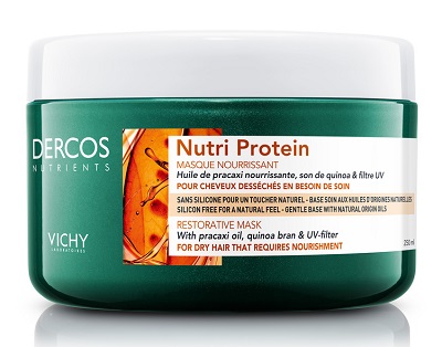 Vichy Dercos Nutrients Maschera Nutri-Protein Capelli Crespi e Secchi 250 ml - Dolomiti e Natura