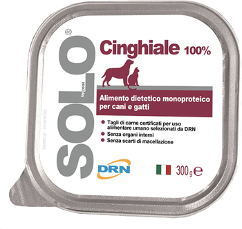 SOLO CINGHIALE PER CANI E GATTI 300 G - Dolomiti e Natura