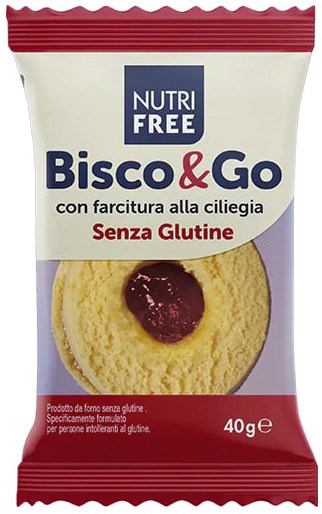 NUTRIFREE BISCO&GO CON FARCITURA ALLA CILIEGIA 40 G - Dolomiti e Natura