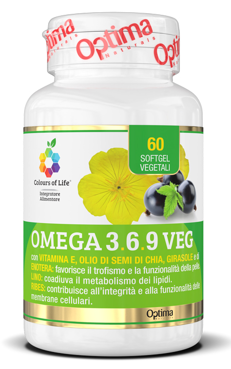 COLOURS OF LIFE OMEGA 3-6-9 VEG 60 SOFT GEL - Dolomiti e Natura