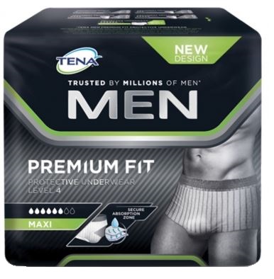 MUTANDINA ASSORBENTE MASCHILE TENA MEN PREMIUM FIT LIVELLO 4 S/M 10 PEZZI - Dolomiti e Natura