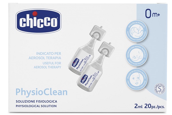 SOLUZIONE FISIOLOGICA PER AEROSOL CHICCO PHYSIOCLEAN 20 X 2 ML - Dolomiti e Natura