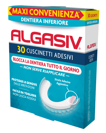 ALGASIV ADESIVO PER PROTESI DENTARIA INFERIORE 30 PEZZI - Dolomiti e Natura