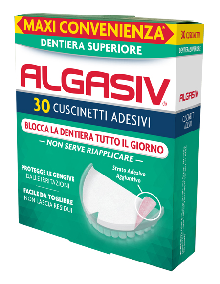 ALGASIV ADESIVO PER PROTESI DENTARIA SUPERIORE 30 PEZZI - Dolomiti e Natura