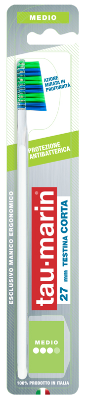 TAUMARIN PROFESSIONAL SPAZZOLINO 27 MEDIO TESTINA CORTA PROTEZIONE ANTIBATTERICA - Dolomiti e Natura