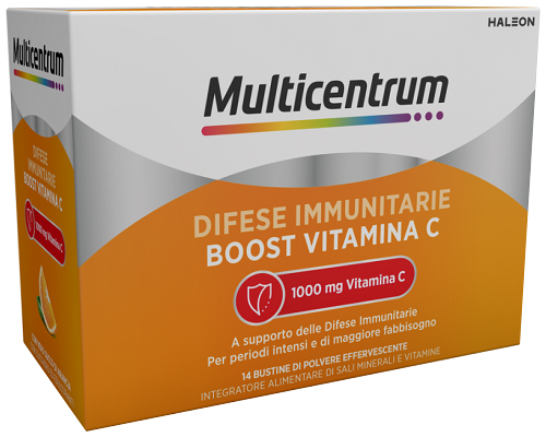 MULTICENTRUM DIFESE IMMUNITARIE BOOST VITAMINA C 14 BUSTINE - Dolomiti e Natura